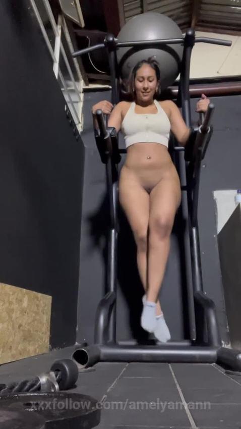 evening the gym makes me horny Starring amelyamann ce445e tiktok porn