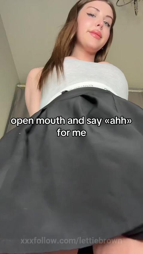 Huge trans cock under the skirt Starring lettiebrown